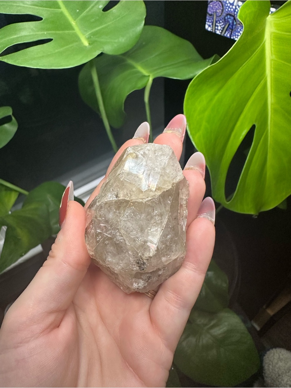 Clear Smoky Quartz Point Double Terminated Crystal